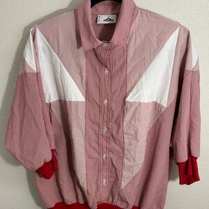 Vintage Cortiva Red and White Top